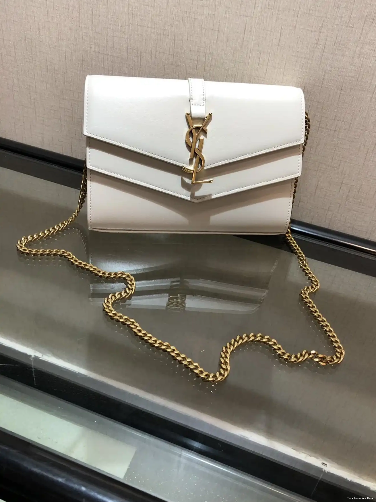 Tony Luxuries CHAIN MEDIUM YSL SULPICE WALLET 0515